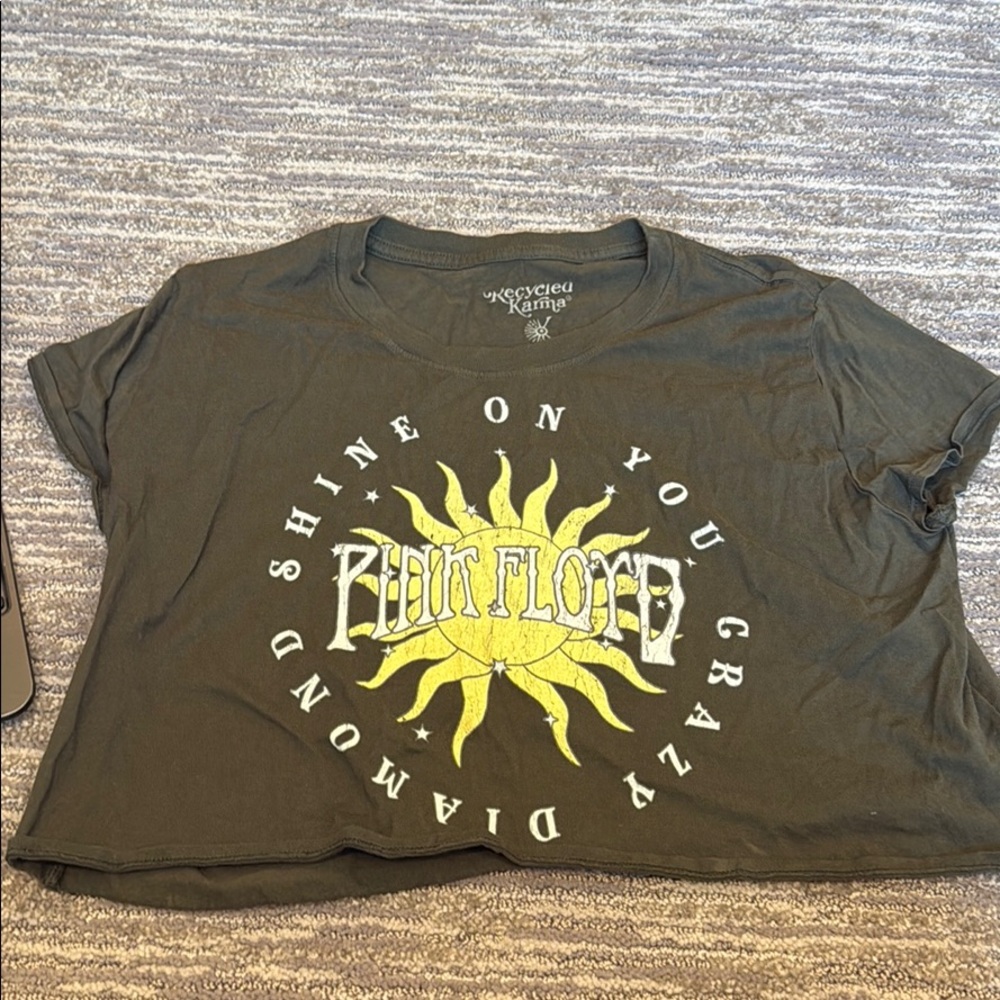 Pink Floyd Graphic tee cropped